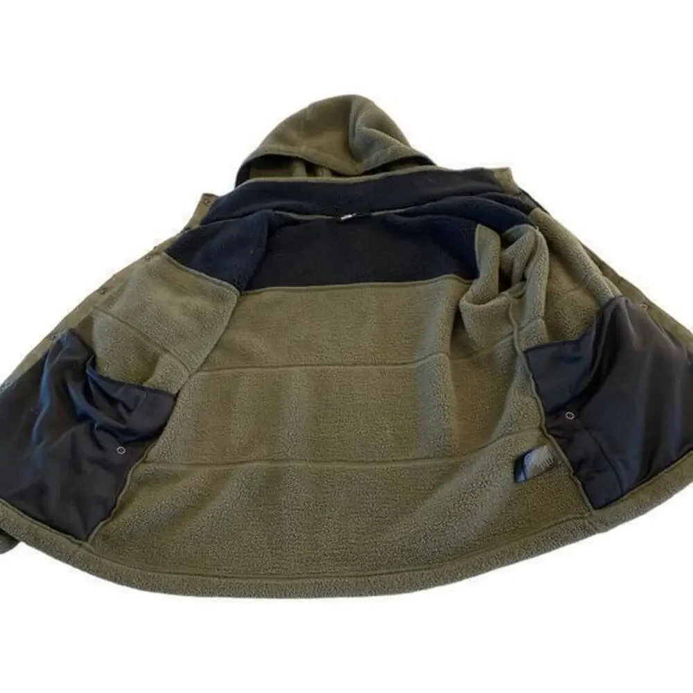 The North‎ Face Women's Gemma Fleece Hoodie Jacket Olive Green and Black Size L